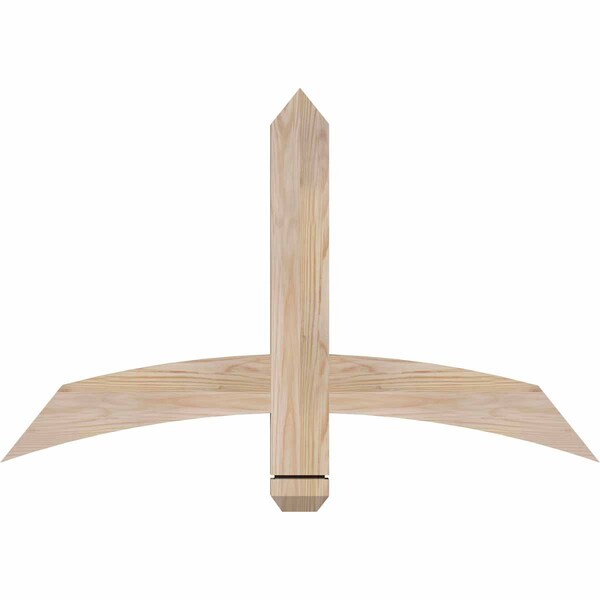 Ekena Millwork Bellingham Smooth Timber Gable Bracket, Douglas Fir, 36"W x 23"H x 1 1/2"D x 3 1/2"F, 15/12 Pitch GBW036X23X0204BEL00SDF - main